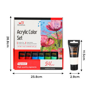 Bomeijia ชุดสีอะคริลิค24สี35มล. แบบมืออาชีพปลอดสารพิษ - Product Image 4