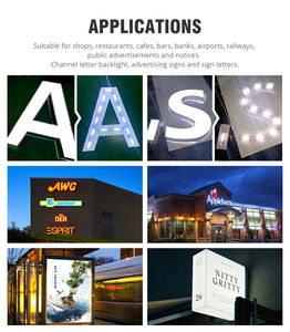 Module 5LED lumière 1.2W 12V DC couleur <span class=keywords><strong>rose</strong></span> pour camion extérieur camionnettes décoration boîte à lumière panneaux publicitaires avec ruban adhésif IP65 - Product Image 6