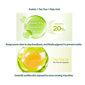 [Purito] Sérum para el Acné con Ácido Azelaico 10, Ácido Kójico y Árbol de Té 30ml, con Control de Sebo de Árbol de Té y Sérum Iluminador con Ácido Kójico - Product Image 3