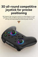 Manette de jeu sans fil Bluetooth pour smartphone et PC, contrôleur de jeu 600 mAh S08, joystick haute précision à 360 degrés