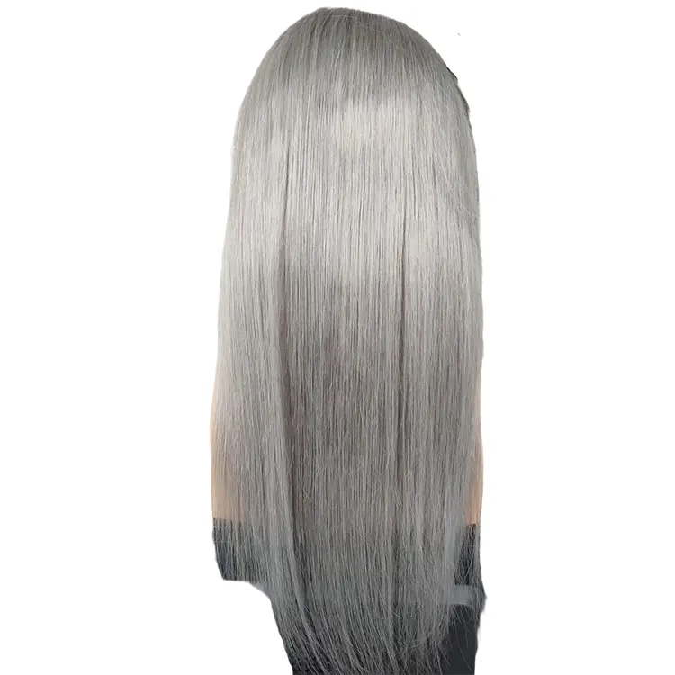 Hot Selling Grey Pruiken Menselijk Haar Hoge Kwaliteit Kant Voor Pruik Snelle Levering Bone Straight Human Hair Pruiken