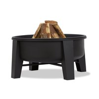 Brasero extérieur en acier Corten pour barbecue, foyer rond pour patio, décoration de jardin, foyer en métal durable et élégant