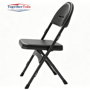 Wedding Banquet Conference Office Outdoor Heavy Duty <b>Padded</b> Folding <b>Seat</b> Metal Frame Portable Event Stadium Chairs - Product Image 2
