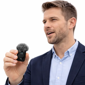 Microphone Lavalier Sans Fil Léger Omnidirectionnel Type C pour Téléphone Portable, Vlogging, Enregistrement Audio Vidéo, Interview - Product Image 1