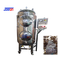 Stérilisateur autoclave en acier inoxydable de grande capacité pour la stérilisation des grains de sorgho et des produits agricoles ensachés