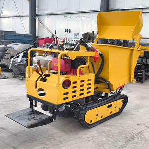 Mini Dumper Oruga con Capacidad de 500/1200 kg, Volquete Rotatorio, Transportador con Orugas de Goma, Mini Camión Volquete para Hormigón - Product Image 2