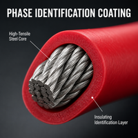 Cable de Acero Aislado con Codificación de Fase, Estándar GB, Marca Solite
