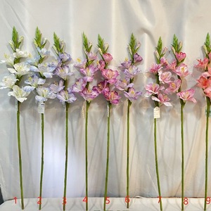 Kewei <span class=keywords><strong>T809</strong></span> Nhà Cung Cấp Vàng Bất Cảm Ứng Gladiolus Nhân Tạo Hoa Trung Tâm Đám Cưới Sang Trọng Cho Khách Sạn Tổ Chức Sự Kiện Hiển thị - Product Image 2
