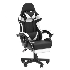 Sillín de asiento de espuma gruesa de 8 cm de cuero de Pvc <span class=keywords><strong>azul</strong></span> Ca, sillón reclinable ergonómico <span class=keywords><strong>Racer</strong></span> E-Sports, sillas de escritorio para ordenador, hace que los juegos sean cómodos - Product Image 3