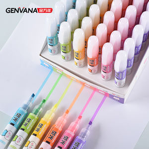 Genvana 2026 Nuevo Diseño, Marcador Jumbo, Punta de Cincel de Fibra, Tinta Fluorescente, Marcadores <span class=keywords><strong>Pastel</strong></span> con Aroma - Product Image 4