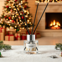 Diffuseur à bâtonnets en verre 50 ml, design artisanal de luxe, huile d'aromathérapie écologique, parfum longue durée, désodorisant pour la maison