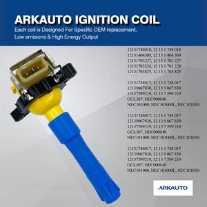 Paquete de bobina de encendido de rendimiento ARKAUTO 12131748018 UF354 para <span class=keywords><strong>BMW</strong></span> 3 5 7 X5 E46 <span class=keywords><strong>E36</strong></span> E39 E38 E31 E53 E85 E52 M52 M52TU M54 S52 M62 - Product Image 4