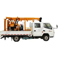 Truck mounted borehole drilling machine deep well water drilling rig