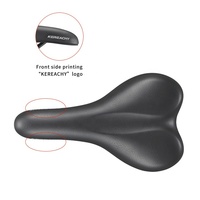 KEREACHY Selle de vélo personnalisée avec logo, souple et plus confortable que les selles en gel, massage, sécurité, extra large, ergonomique, VTT, route