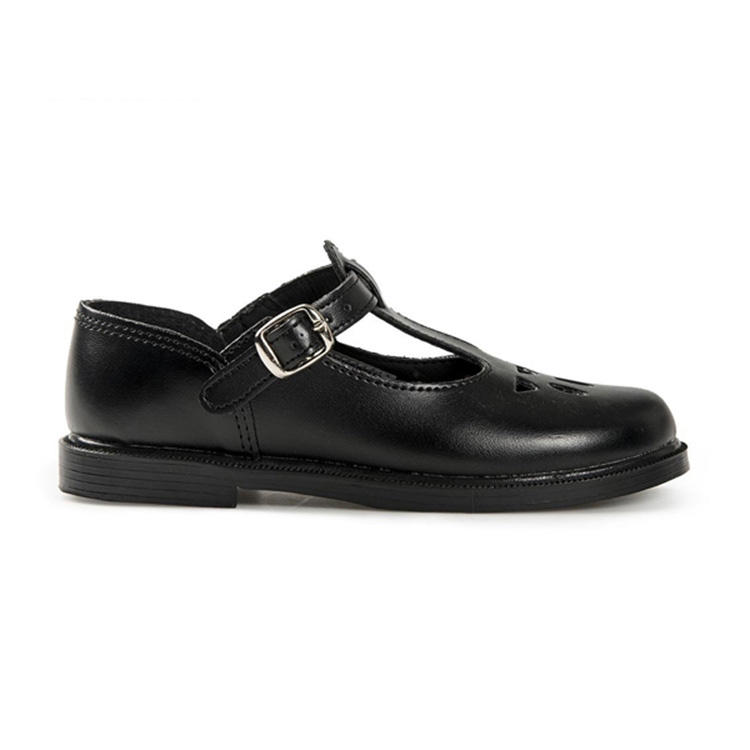 Choozii T-bar Style Genuine Leather Girl Mary Jane Black Toughees School  Shoes for Girls