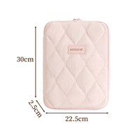 Sarung Laptop 11 Inci 2026, Tas Tablet Tahan Air dan Tahan Guncangan, Sarung Berlapis Argyle, Kantong Portabel