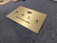 Letrero de Bronce Personalizado para Edificios, Placa de Bronce para Propiedad Privada, Oficina o Habitación, Letrero de Bronce para Exteriores