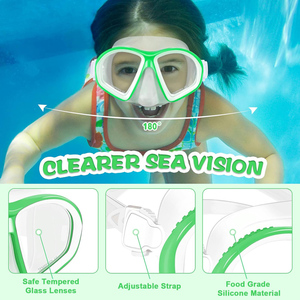 Máscara de <span class=keywords><strong>buceo</strong></span> de vidrio XIALE con función antiniebla Vista amplia y sello perfecto para inmersiones en el océano profundo - Product Image 6