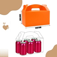 Emballages personnalisables pour mousse, macarons, cupcakes, cadeaux de fête, boîtes à gâteaux portables de couleur arc-en-ciel avec poignée