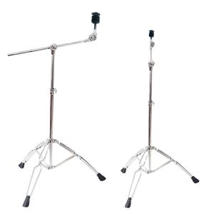 Support <span class=keywords><strong>de</strong></span> <span class=keywords><strong>cymbale</strong></span>, support demi-hauteur, tige inclinée, tige droite, double usage, pliable, en métal et mousse, accessoires <span class=keywords><strong>de</strong></span> batterie QB50 - Product Image 1