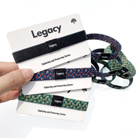 Bracelet de festival NFC étanche avec citation biblique chrétienne personnalisée, en polyester tressé élastique, pour l'Islam