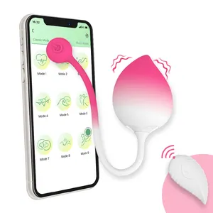 Peach Shape Silicone Wearable Vibrating Egg Bullet Vibrator APP Control vibrator Vagina Balls Couple Sex Toys