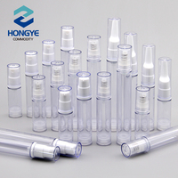 Botol Pompa Parfum Kosmetik Silinder Putih dengan Tutup Mahkota 5ml/10ml/12ml/15ml Tersedia