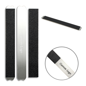 Fournitures pour ongles en gros : Limes <span class=keywords><strong>à</strong></span> ongles métalliques réutilisables avec logo personnalisé 100/180 - Product Image 1