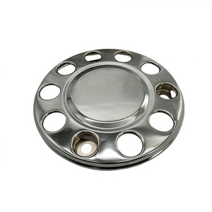 Pièces de carrosserie de camion de haute qualité, logo personnalisable, cache-moyeu de roue de camion en acier inoxydable, 22,5 pouces, 430 mm, 3988730, universel pour camion - Product Image 2
