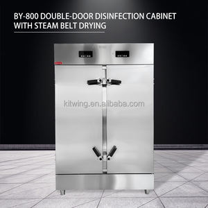 Stérilisateur de vaisselle électrique à vapeur à bas prix commercial, armoire de désinfection, acier inoxydable, 800L, 30-125 - Product Image 6