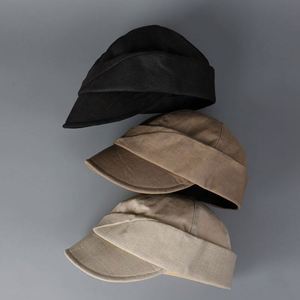 Béret simple en coton et lin pour femme, style décontracté printanier, tendance, chapeau de gavroche respirant anti-UV - Product Image 3