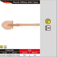 WEDO BAM ATEX FM Certifié Cuivre Béryllium Anti-étincelle Qualité Industrielle Forgé à l'Échelle Mini Type 550x130mm Spatule de Terrassement