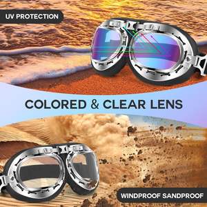 हार्ले मोटरसाइकिल एवी-400 सुरक्षा स्पोर्ट्स आईवियर के लिए विंटेज पायलट - Product Image 4