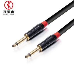 <span class=keywords><strong>Jack</strong></span> droit à droit professionnel 6.35mm 1/4 pouces câble d'instrument de clavier de basse câble de guitare pour guitare basse - Product Image 5
