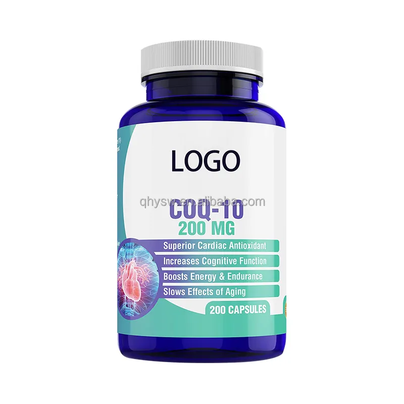 OEM CoQ10 캡슐은 심장 건강을 지원하여 혈압 건강 coq10 400mg 캡슐 매일 보충제