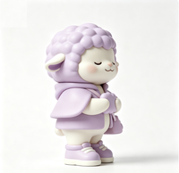 Figurine d'art de collection personnalisée en forme de mouton, statue de dessin animé en PVC et ABS, fabrication OEM en Chine, figurine personnalisée pour la vente en gros de produits de marque