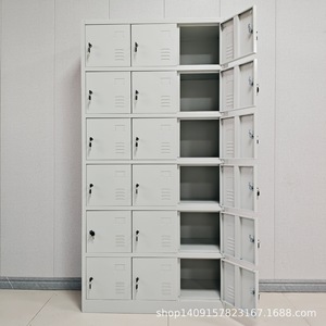 <b>Storage</b> <b>Lockers</b> 18 Doors Metal <b>Locker</b> 6 Layers Standing Type Disassembly <b>Storage</b> Rectangle KL-35 - Product Image 3