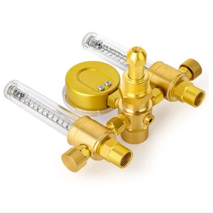 Régulateur de débit d'argon à double sortie CGA580 0-15 Psi avec manomètre pour le contrôle du gaz de soudage - Product Image 3