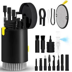 20 In 1 Cleaning Kit Laptop Keyboard Earbud Screen Cleaner Sprayer Electronics Tablet Cleaning Tool For Cell Phone