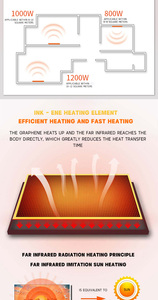 Panel <span class=keywords><strong>de</strong></span> Calefacción Eléctrico Infrarrojo <span class=keywords><strong>de</strong></span> Cristal <span class=keywords><strong>de</strong></span> Carbono <span class=keywords><strong>de</strong></span> Grafeno para Pared <span class=keywords><strong>de</strong></span> Habitación con Pantalla Plegable, Panel Calefactor <span class=keywords><strong>de</strong></span> Plástico Independiente - Product Image 6