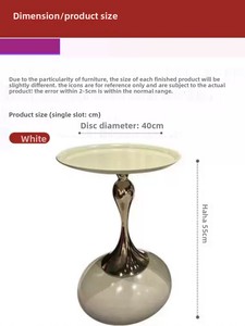 Internet Hot Selling <strong>Small</strong> Waist Coffee <strong>Table</strong> <strong>Sofa</strong> Side <strong>Table</strong> Italian Style Light Luxury Modern <strong>Small</strong> Round <strong>Table</strong> - Product Image 6