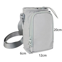 Sac de cyclisme étanche à bandoulière, en nylon, avec fermeture éclair, pour bouteille d'eau et téléphone intégrés, personnalisable, directement de l'usine
