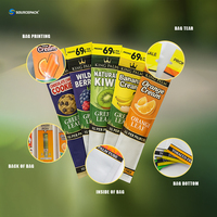 Sachet refermable personnalisé avec votre logo, anti-odeur, pour cigares et tabac, emballage en Mylar pour embouts de cigarette