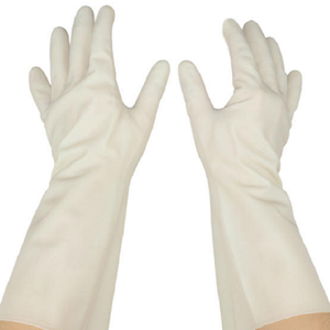Guantes de Nitrilo Resistentes a Pinchazos, Desechables, 14.9mil, Verdes, 320mm de Largo, Sin Polvo, para Trabajo Pesado - Product Image 2