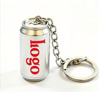Porte-clés personnalisés en résine miniature, en forme de verre à bière, canette, bouteille d'eau ou de jus, avec logo, pendentifs, ensemble cadeau promotionnel pour entreprises