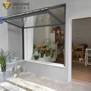JBDhome moderno <span class=keywords><strong>Americano</strong></span> aluminio Vertical plegable ventana cafetería arriba y abajo diseño para té de la leche Marco de aleación de aluminio - Product Image 1