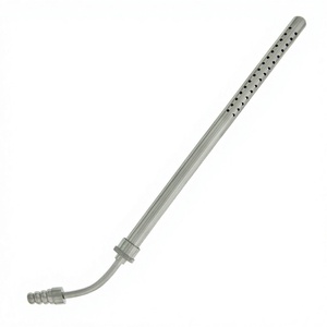 Tubo de succión Poole de 22 cm y 10 mm, aspirador quirúrgico abdominal multiorificio, cánula de evacuación de líquidos quirúrgicos Vaslcare, manual, alemán - Product Image 1