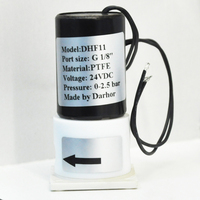 Vanne solénoïde en PTFE plastique DHF11-5 résistante aux acides, aux alcalis et aux produits chimiques, 12V 1/4 pouce, 12 volts CC