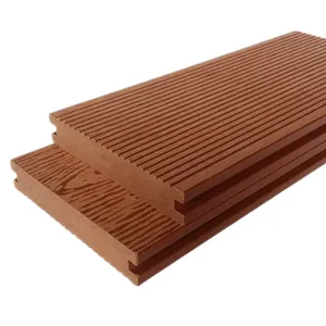 Pabrik Grosir Plastik Kayu Lantai Decking Komposit Harga 140Mm * 25Mm Lantai Plastik Kayu