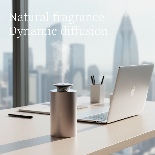 Car Scent Aroma Diffuser: Portable Waterless Electric Dispenser with 2000mAh Battery & Auto Mode